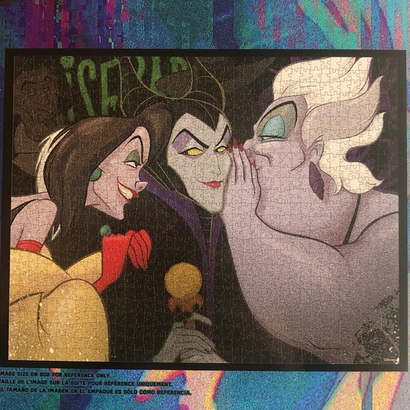 Disney Collector's Puzzle Ursula Cruella Meleficent - Picture 2 of 4